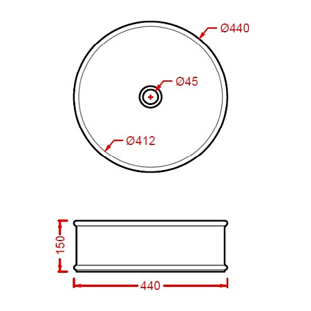 Раковина ArtCeram Atelier ATL001 41;00 44 marrone matera