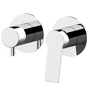 Смеситель Remer Slash SL92ZP для ванны с душем, на 2 выхода, хром