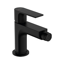 Смеситель Hansgrohe Rebris E 72211670 для биде, со сливным гарнитуром, черный матовый