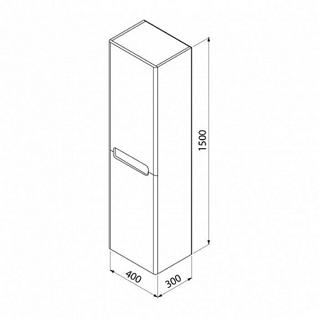 Шкаф-пенал IDDIS Edifice EDI40W0i97 белый