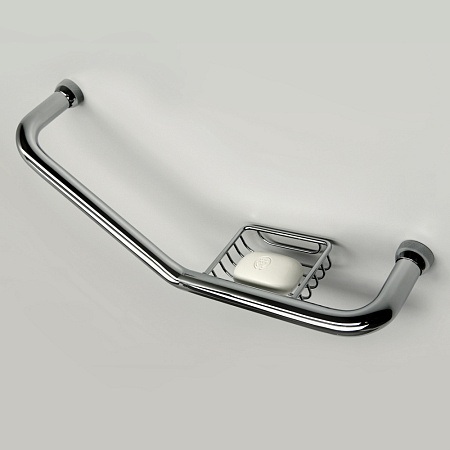 Поручень WasserKRAFT K-1077Right с мыльницей, хром