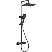 Душевая стойка с термостатическим смесителем beWash BV1TMSS6121 черный Душевая стойка с термостатическим смесителем beWash BV1TMSS6121 черный