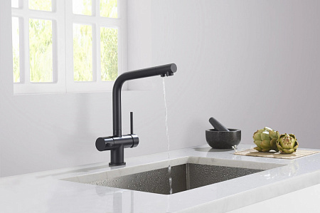 Смеситель для кухонной мойки Timo Saona 2396/03F черный