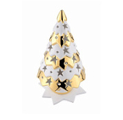 Сувенир ёлочка Migliore Christmas 29701 белый, декор золото