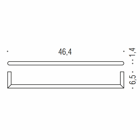 Полотенцедержатель Colombo Mini B4010.CR хром