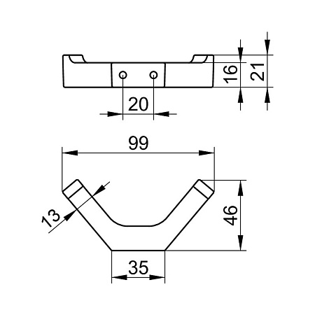 Крючок Keuco Edition 11 11115370000 черный матовый