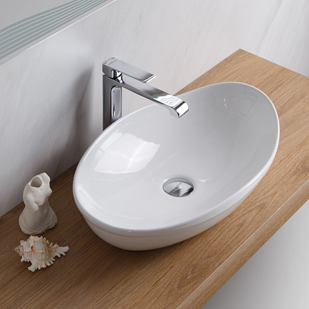 Раковина накладная BelBagno BB1362 34x53x16 белый
