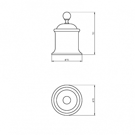 Контейнер Migliore Provance 17685 золото