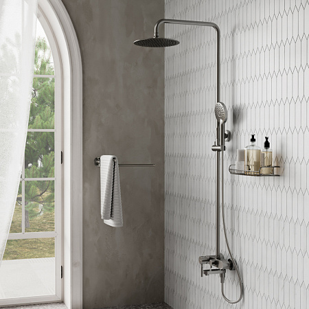 Душевая стойка WasserKRAFT A14201 никель