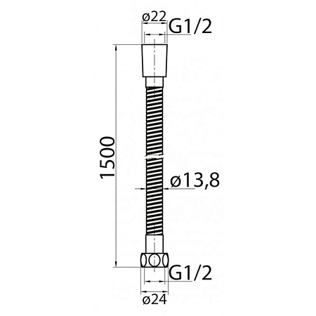 Душевой шланг Cezares CZR-U-FMDC-150-02 бронза