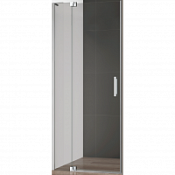 Душевая дверь в нишу Cezares Slider SLIDER-B-1-90/100-GRIGIO-Cr тонированное стекло