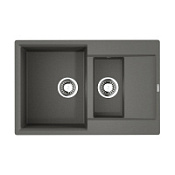 Кухонная мойка Omoikiri Daisen 78-2T-PL 78x51x23 платина