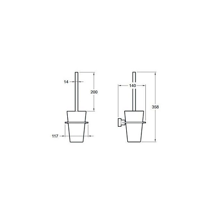 Ершик Jacob Delafon Mecanique E77871-CP