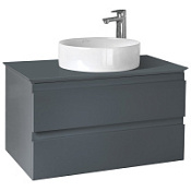 Тумба под раковину Jacob Delafon Madeleine EB2083-J54 80 со столешницей и подсветкой, серый матовый