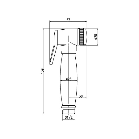 Гигиенический душ Lemark LM8047G золото