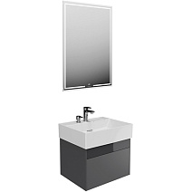 Мебель для ванной Kerama Marazzi Logica LOG.60.2\ST 60 стальной серый Мебель для ванной Kerama Marazzi Logica LOG.60.2\ST 60 стальной серый