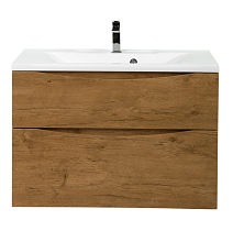 Тумба с раковиной BelBagno Marino MARINO-H60-800-2C-SO-RN-P + BB800/450-LV-MR-AST 80 rovere nature