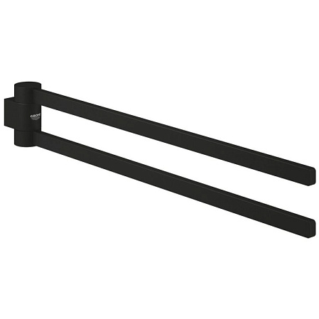 Полотенцедержатель Grohe Selection 41219KF0 двойной фантомный чёрный