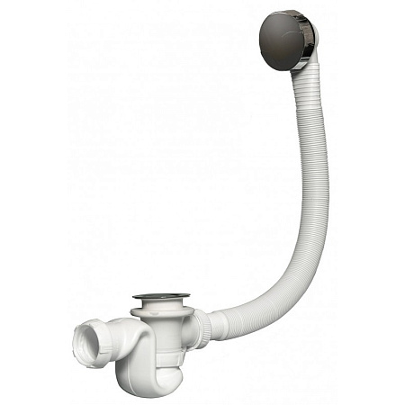 Слив-перелив Cersanit 63086 для ванны, белый/хром