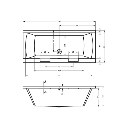 Ванна акриловая Riho Savona B065001005 190x130