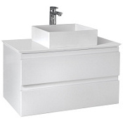 Тумба с раковиной Jacob Delafon Madeleine EB2083-J51 80 со столешницей и подсветкой, белый матовый