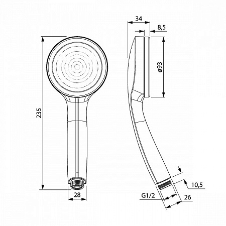 Душевая лейка IDDIS SpaHome SPA1F00i18 хром
