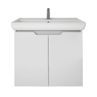 Тумба с раковиной Dreja Q Plus (D) 99.1005 70 белый глянец