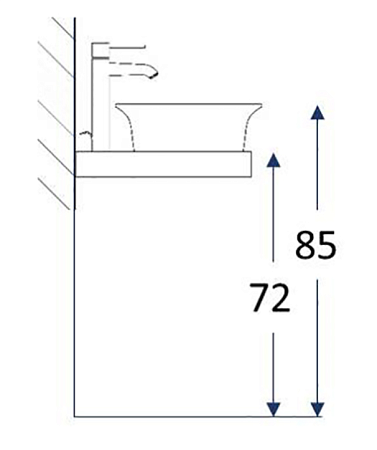 Раковина Kerama Marazzi Canaletto CN.wb.65 65 см