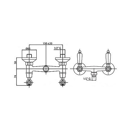 Смеситель Cezares Diamond DIAMOND-D-02-Sw для душа