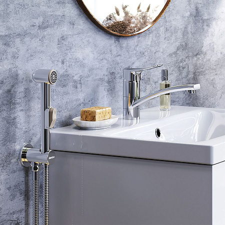 Смеситель с гигиеническим душем Damixa Jupiter 770230001 для раковины, хром