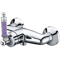 Смеситель Boheme Vogue 224-MR-V для душа, хром/фиолетовый Murano
