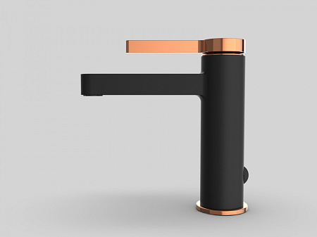 Смеситель GPD Gildo MLB165-S-R для раковины, золото/черный