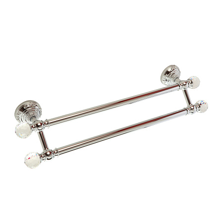 Полотенцедержатель Migliore Cristalia 16812 двойной L60 хром/swarovski