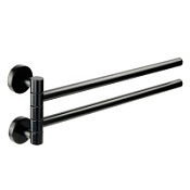 Полотенцедержатель двойной Migliore Fortis 31765 L35 черный матовый