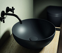 Раковина Hatria Happy Hour A0Y5A502 25х25 черный матовый