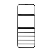 Полотенцесушитель электрический Black & White Universe N-337B 1000x400 черный матовый