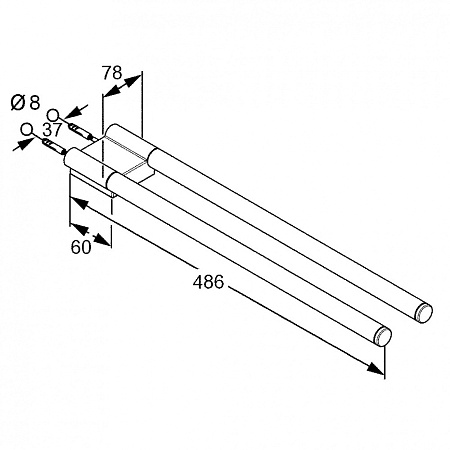 Полотенцедержатель Kludi A-XES 4897705 хром