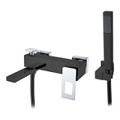 Смеситель Boheme Q 143-BCR для ванны с душем, черный/хром