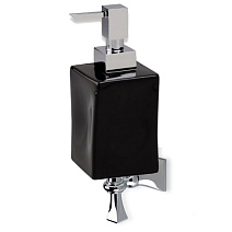 Дозатор для жидкого мыла Stil Haus Prisma PR30(08-NE) настенный, хром/черный