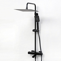 Душевая стойка WasserKRAFT Thermo A29901 черный матовый