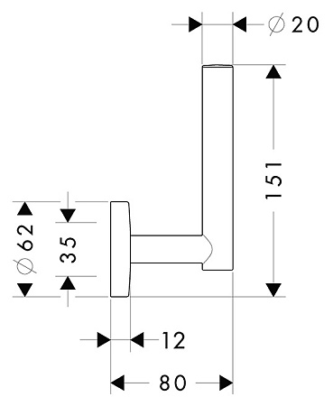 Держатель для запасных рулонов Hansgrohe Logis 40517000 хром