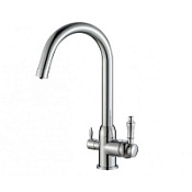 Смеситель Zorg Steel Hammer SH 723 CR для кухонной мойки, хром