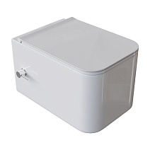 Унитаз подвесной Boheme Mane 970-SET-2-W с функцией биде, белый