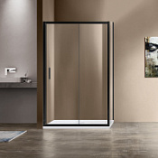 Душевой уголок Vincea Garda VSR-1G1 80x120 прозрачное, прямоугольный, черный