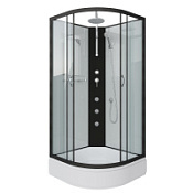 Душевая кабина Niagara Classic NG-6701-14BKTG 90x90x210 стекло прозрачное/профиль черный