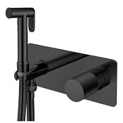 Гигиенический душ со смесителем Boheme Stick 127-BB.2 для биде, ручка Touch, черный