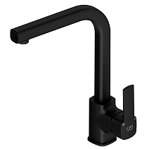 Смеситель GPD Pedra MTE160-S для кухонной мойки, черный матовый