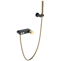 Смеситель Boheme Stick 123-BG.2 для ванны, ручка Touch, черный/золото