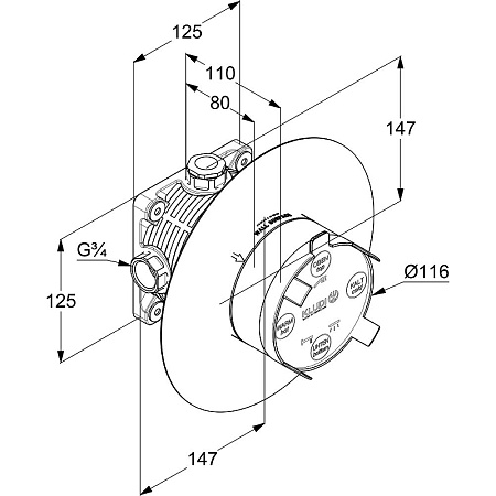 Душевой комплект Kludi Bozz 386710576 хром