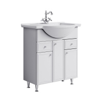 Тумба с раковиной Aqwella Барселона Люкс Ba-L.01.08 85 белый